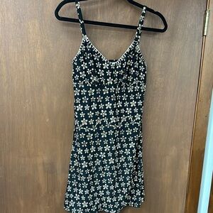 Floral Black Dress
